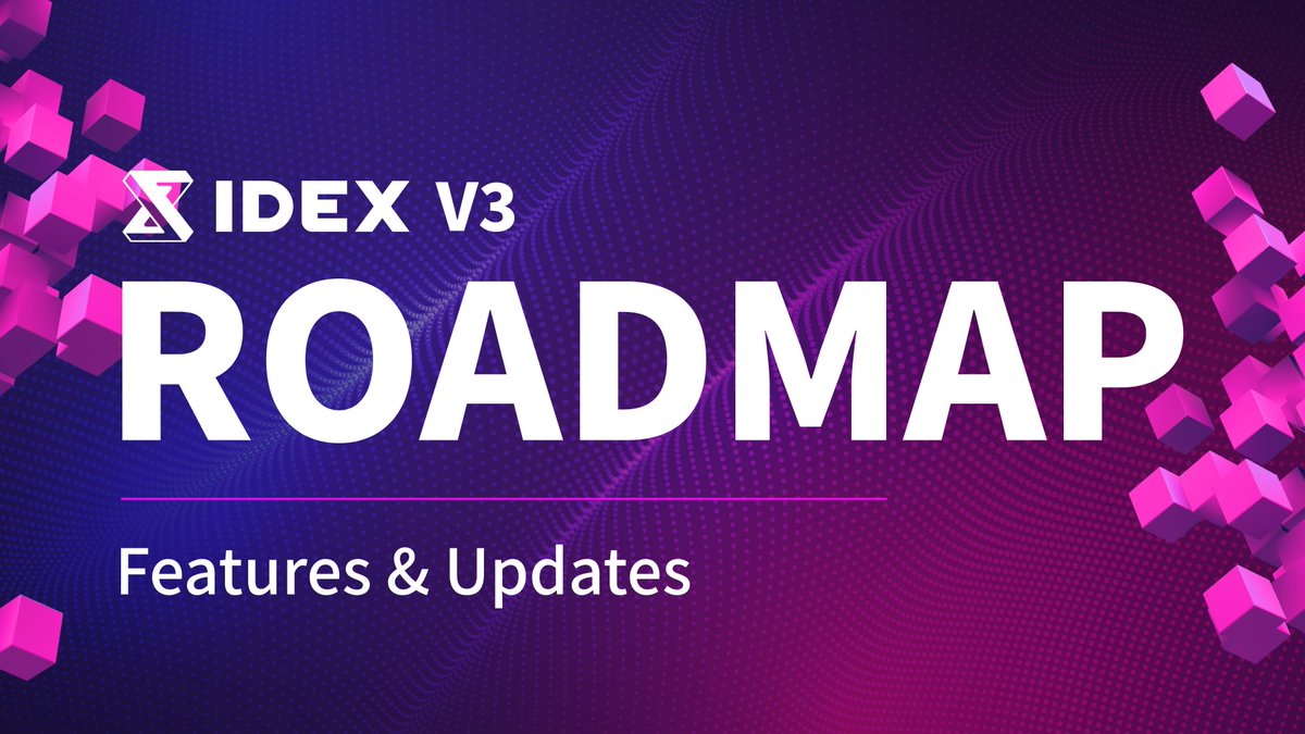 Here it is, the IDEX v3 Roadmap as well as a tease of what’s to come. We’re extremely excited for the future of IDEX v3 and the #IDEX ecosystem as a whole. You should be too.

You can find the link in the replies 👇

Also, drop your wallet address below. No questions, just do it.