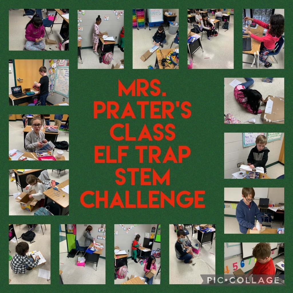 Mrs. Prater's 3rd graders at EEI used Science, Math, and Technology to plan, design, and construct an elf trap during our North Pole Virtual Trip.