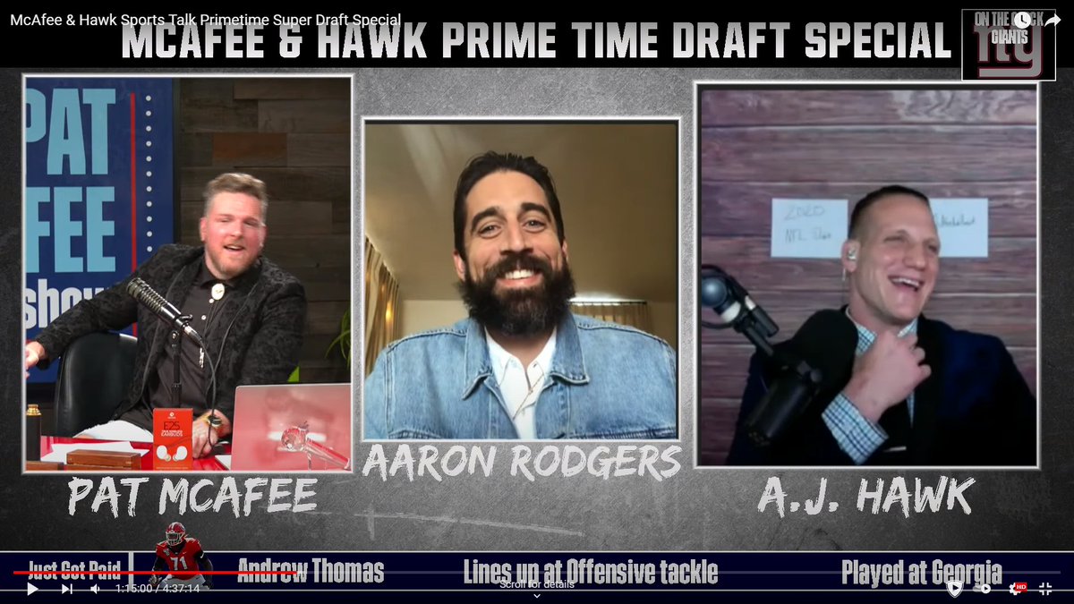 Congrats to everyone at the @PatMcAfeeShow, It's well earned! And a huge #ThankYewFanduel you've made a great decision. @FanDuel. I started watching during the Aaron Rodgers interview of the 2020 NFL Draft Spectacular, and I've been watching daily ever since. #PMSFanDuelFamily https://t.co/z49cvMI76K