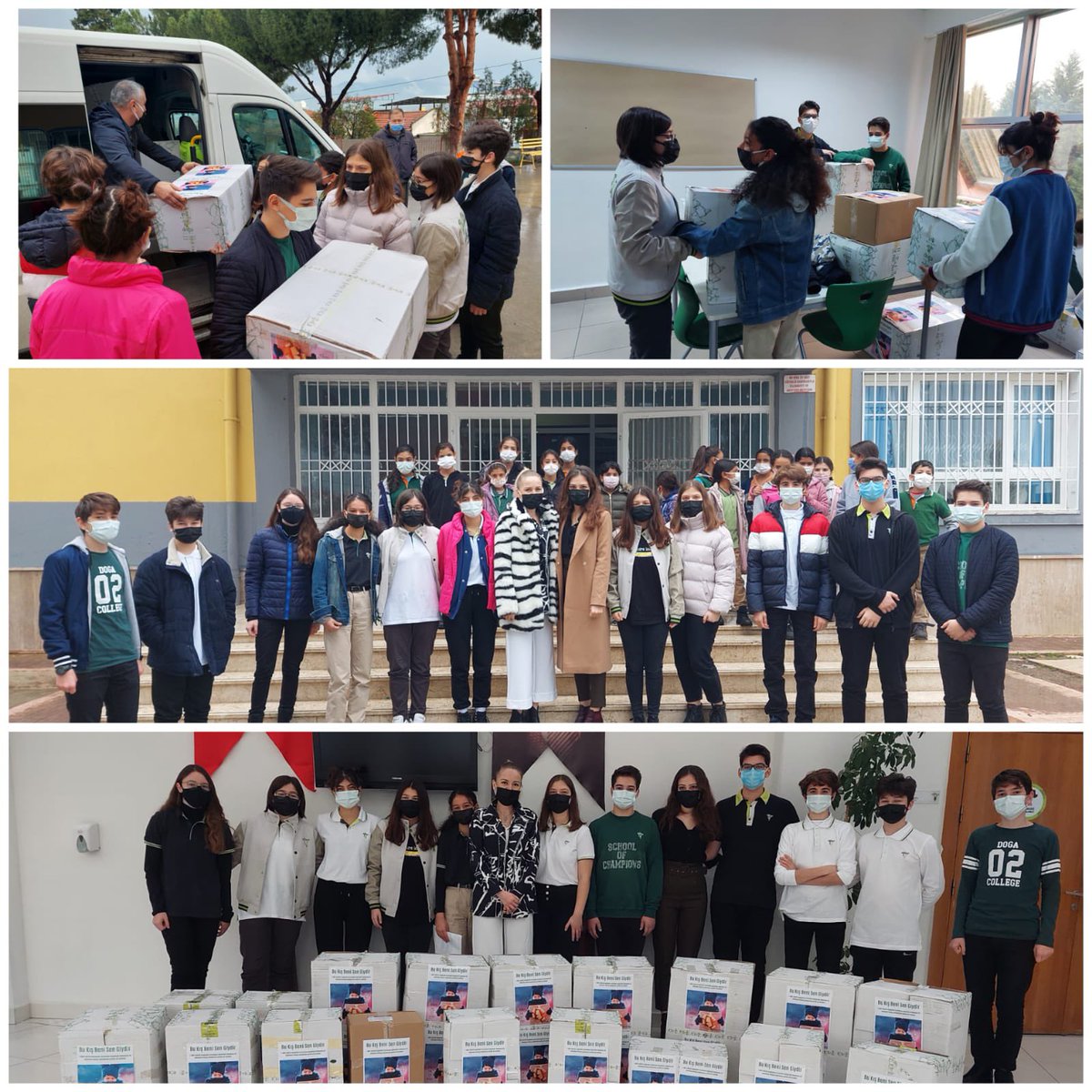 İTÜ ETA Aydın Doğa Anadolu Lisesi,t-MBA Liderlik Akademisi ‘Bu kış beni sen giydir’ projesi için toplanan yardımları Aydın Dalama Yeniköy İlköğretim Okuluna teslim ettiler.Anlamlı bir projeye imza atan öğrencilerimizi tebrik ediyoruz.@erincdemirci @aliaykut0909 @AydinDogaKoleji