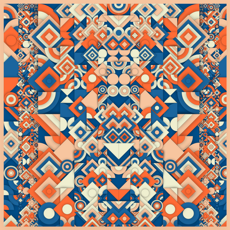 Bloom of Shapes GenArt tweet media