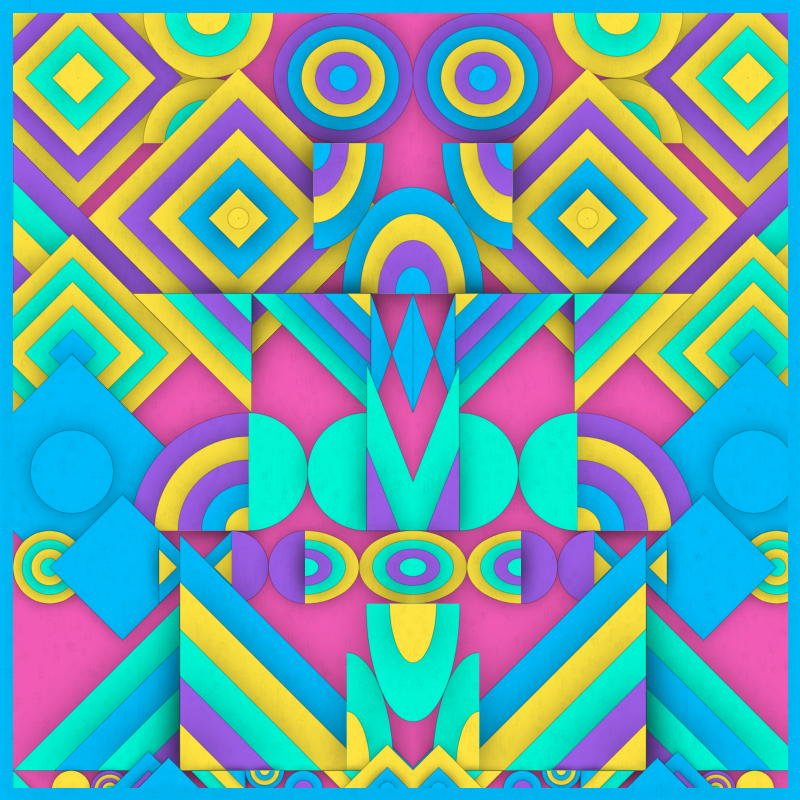 Bloom of Shapes GenArt tweet media