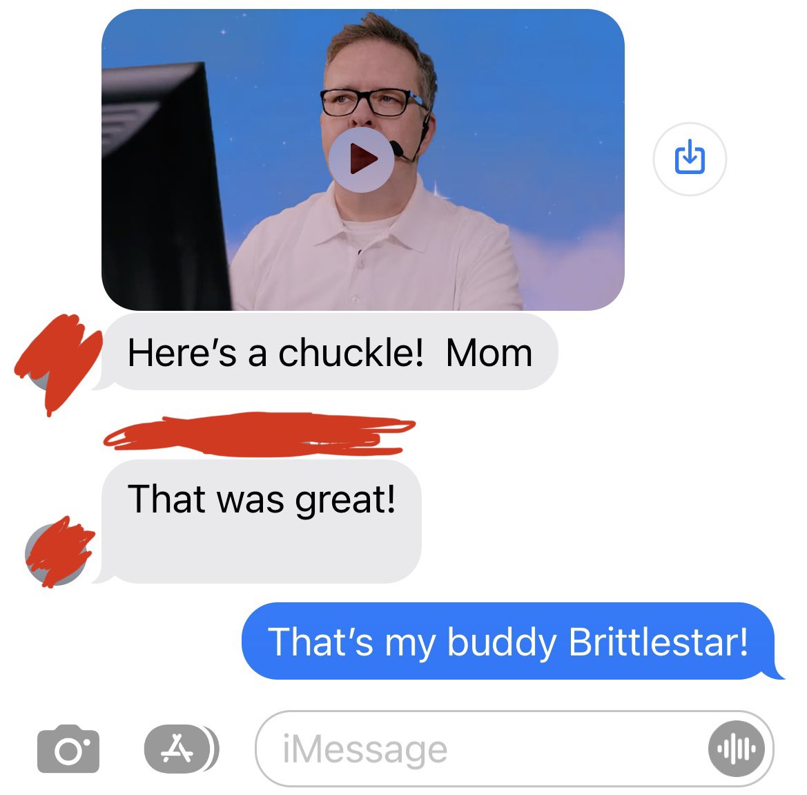DarynJones's tweet photo. @brittlestar you’ll be happy to know you’ve invaded my family group chat. #brittlestar #zebramussel https://t.co/vp2vHB2vMr