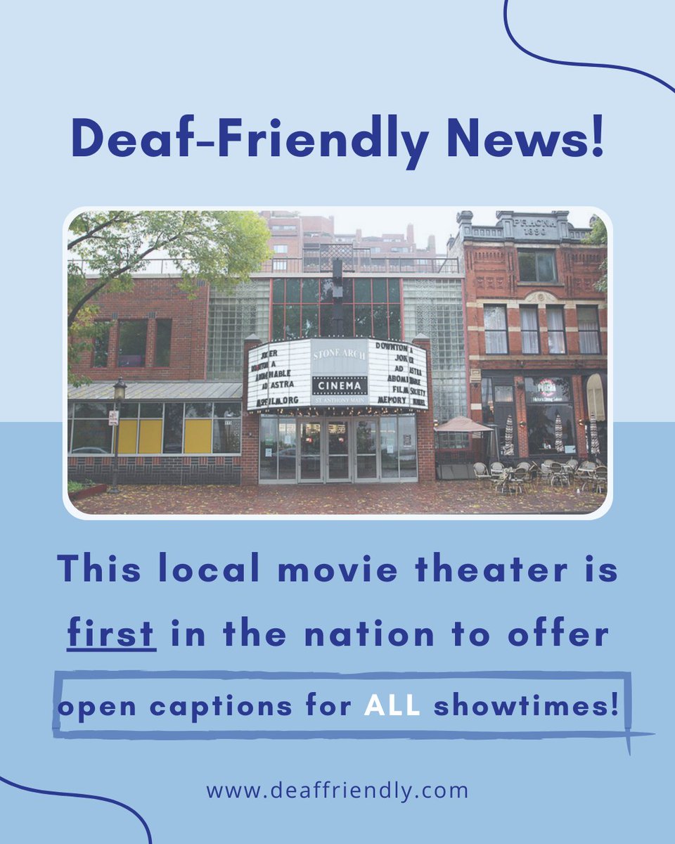 deaffriendly's tweet photo. Another win for deaf and hard of hearing communities, especially for the locals in Minneapolis, MN! Advocating for our needs can be time-consuming &amp; exhausting, but moments like this remind us how advocating for deaf-friendly experiences at all businesses really make it worth it! https://t.co/omdVkxVYZn