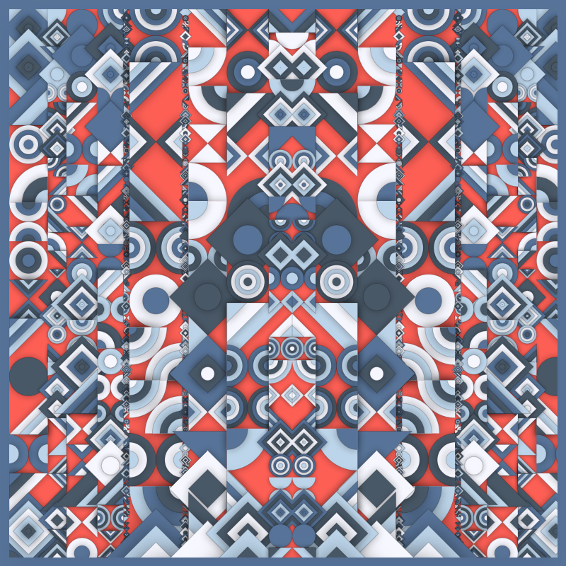 Bloom of Shapes GenArt tweet media