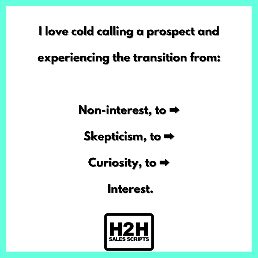 h2hsalesscripts's tweet photo. It's natural for prospective humans to move through this process, and we should let them.

Know which stage they are experiencing and speak to it accordingly to unlock the next.

#h2h #human2human #coldcaller https://t.co/oDW3Xc5Afl