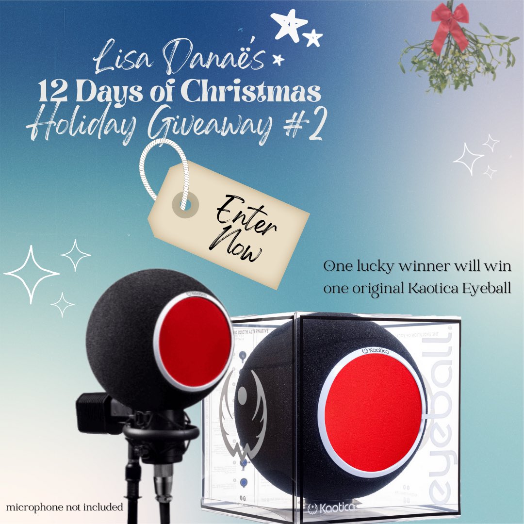 For my 2nd giveaway, I partnered up with <a href="/kaoticaeyeball/">Kaotica Eyeball</a> to give one lucky winner an original Kaotica Eyeball with a red pop filter 😍 This changed the game for me when I track vocals at home and want to share the experience 💜