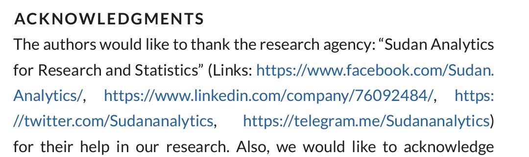 Sudananalytics's tweet photo. Congratulations 🎊 👏 💐 

🟢 We are happy to see the research which received our service get published at Brain and Behavior journal (IF= 2.708, Q2) by the publisher John Wiley and Sons.
🟢 To read full article,  please click on this link:
https://t.co/c8vXCSgnWQ https://t.co/IMM2PRYGj9