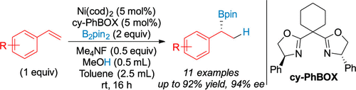 Boron_Chemistry's tweet photo. Nickel-Catalyzed Enantioselective Hydroboration of Vinylarenes (@JOC_OL): https://t.co/IFbshPxpKl. https://t.co/R3cEr1s7L7