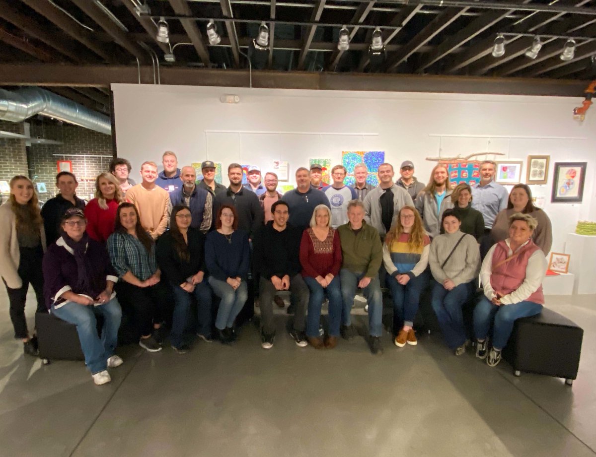 B9Creations's tweet image. Yesterday, the #B9Creations team got together to celebrate the 10-year anniversary of our founder, Mike Joyce creating the first-ever functional #B9Creator prototype – and to wish him a happy birthday, as well! A huge thank you to @blackhillsworks for joining us!