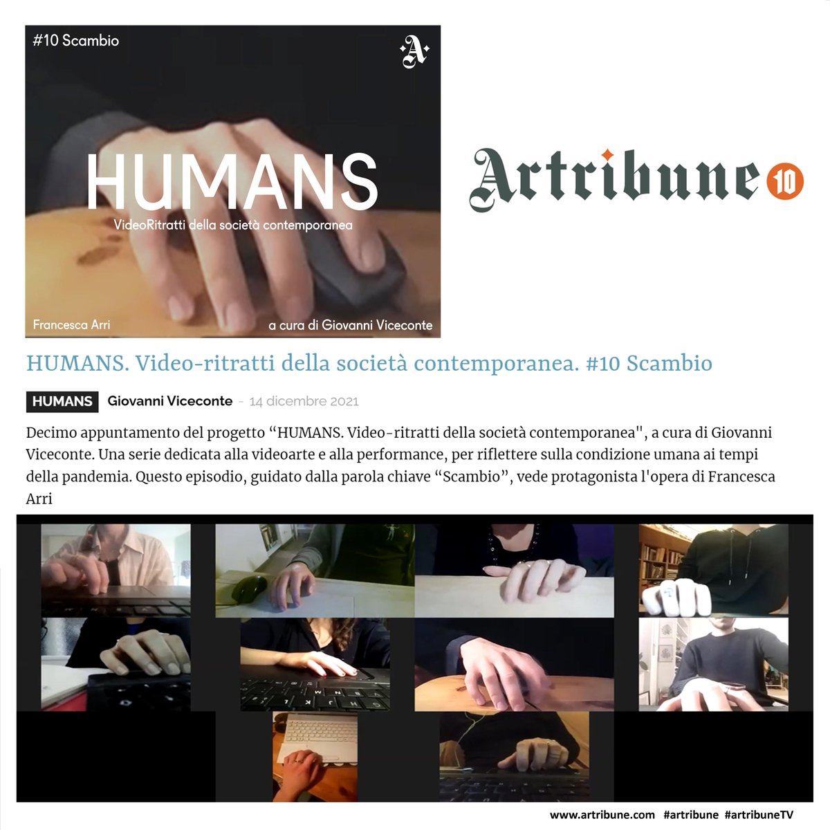 Tutti noi, in questo lungo periodo di pandemia, abbiamo preso parte almeno una volta ad una riunione in remoto: l'artista Francesca Arri ha trasformato questo incontro virtuale in un'opera. Eccola
artribune.com/television/202…