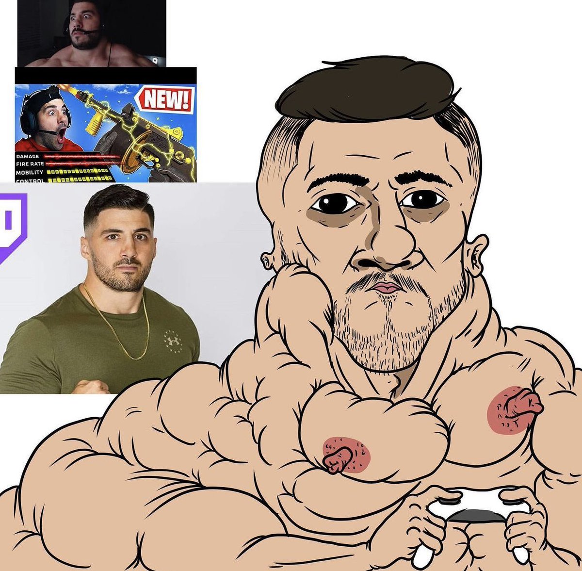 NICKMERCS's tweet photo. Ay bro, the fuck is this https://t.co/kHChLscbGC