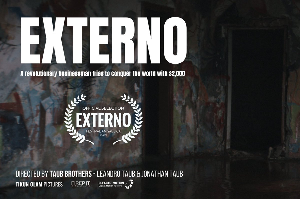 ExternoFilm's tweet photo. We are happy to share with you that Festival Angaelica from the US added EXTERNO to their Official Selection for 2021.

It is an honor for us and we are very grateful. Thank you!

#Externo #TaubBrothers #FestivalAngaelica @ExternoFilm https://t.co/1EKYp1yUb2