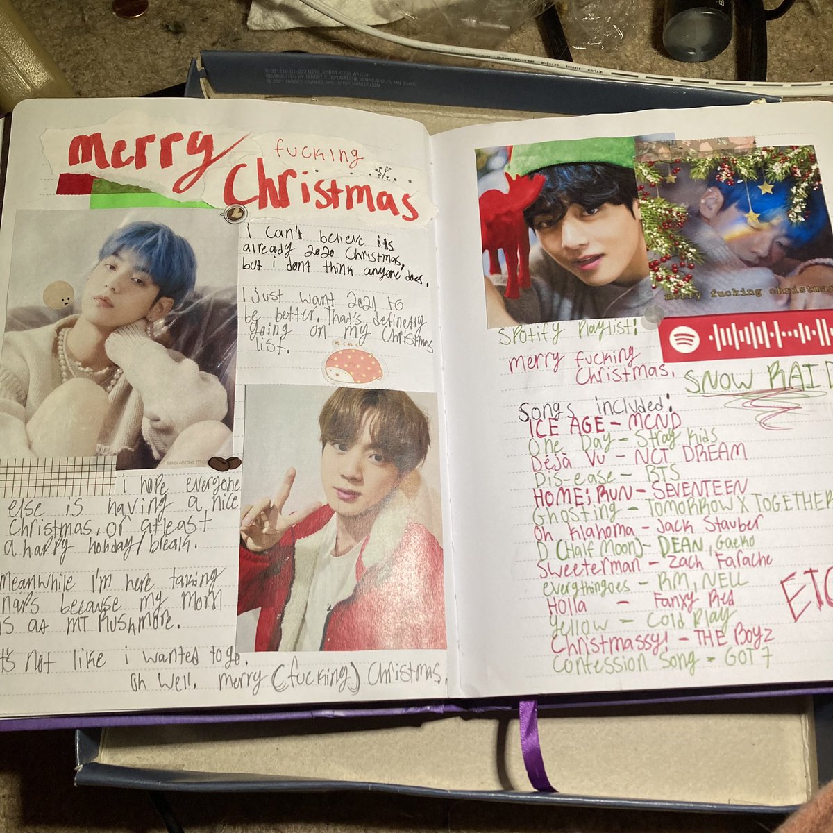 chanheetism's tweet photo. #CreatingWithOSDD hi hi!! we are an indigenous neurodivergent (adhd + autistic) traumagenic system! our main creation thing is bujo journaling/scrapbooking!(some of these are pretty old—) https://t.co/t0OLXmYrwd