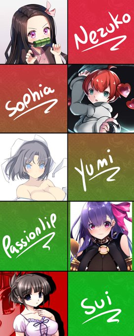 Monthly pic voting is up on Fanbox!

https://t.co/YIempZYm4j 