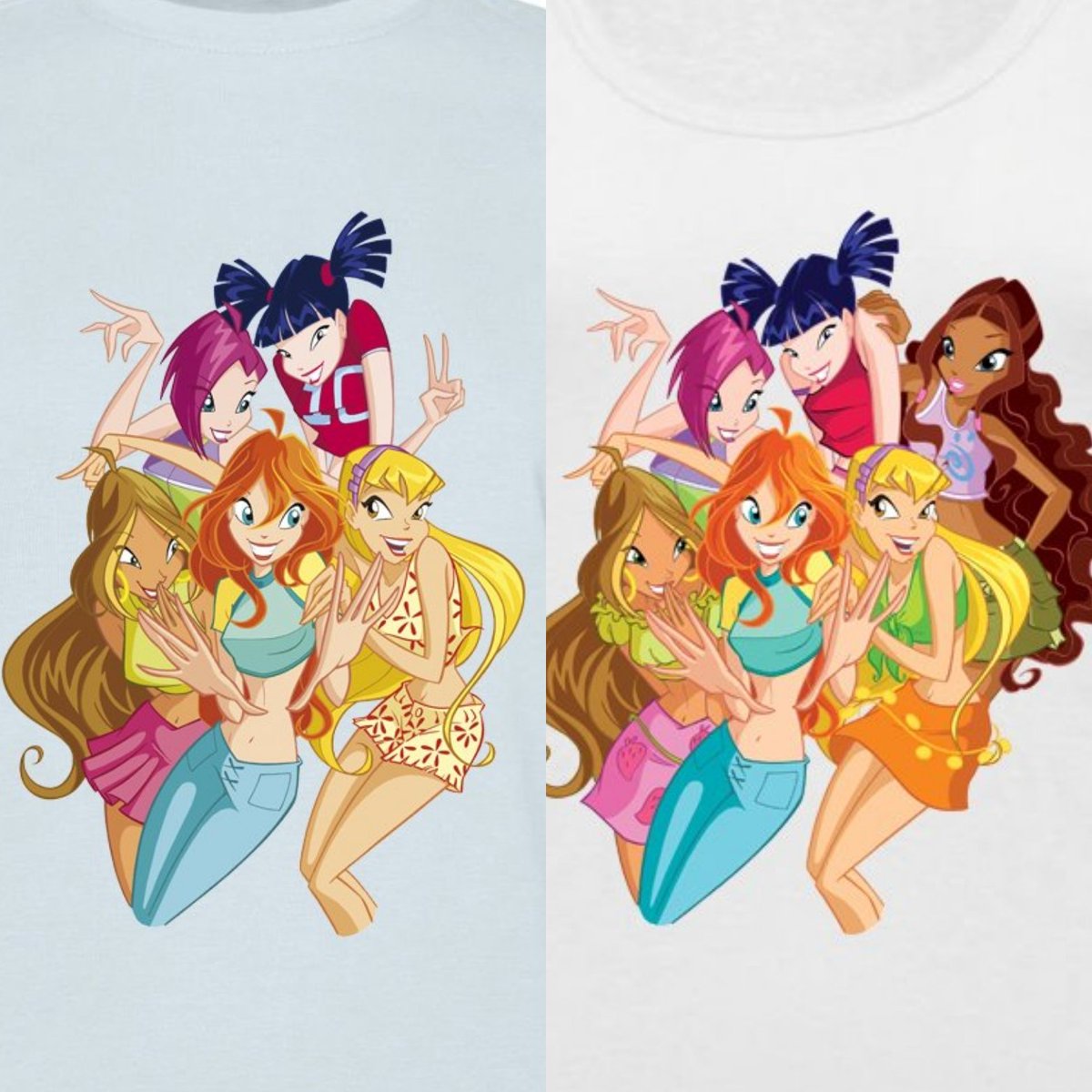 Daphne_Fairy's tweet photo. 🔹 BEFORE & AFTER 🔹
More modified graphics from the Official Winx Club Store after the controversy...
What do you think is the reason why these 4 graphics have been modified? 🤔
#WinxClubAll #winxnews #winx #WinxClub #winxshop #winxofficialshop https://t.co/57WSRm4cC4