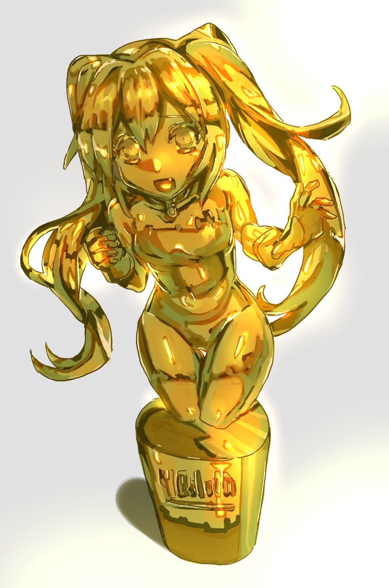 黄金化したお嬢様 