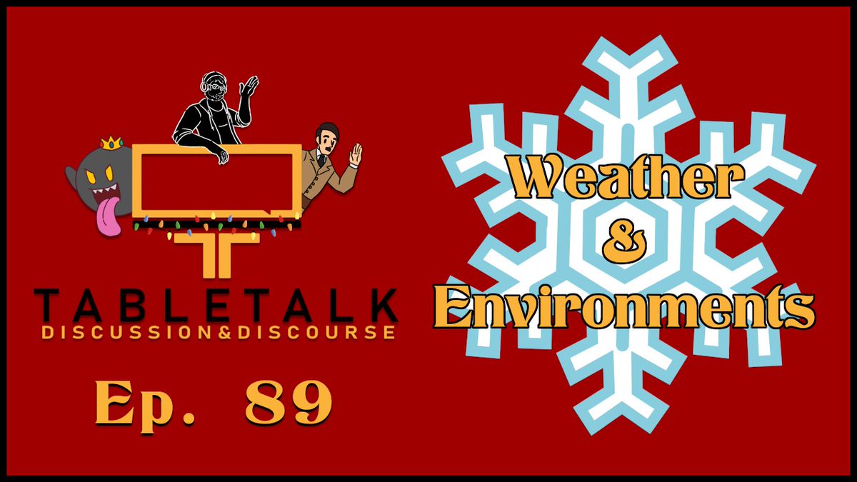 TableTalkDandD's tweet photo. The #podcast VOD is up! Come along with the #TableTalkCrew as they look into running environments in #DnD and #TTRPGs.
Link in the thread! https://t.co/naGpJux2XU