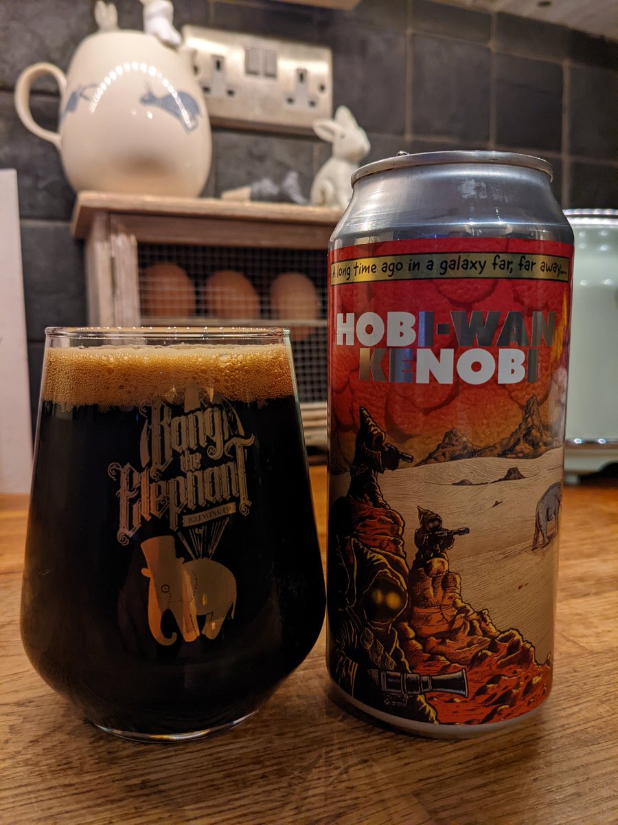 Three different nights, three different Imperial stouts, all with one thing in common,@BangTheElephant and I think I can say I've saved the best till last! @EmperorsBrewery #hobiwankenobi #impystout