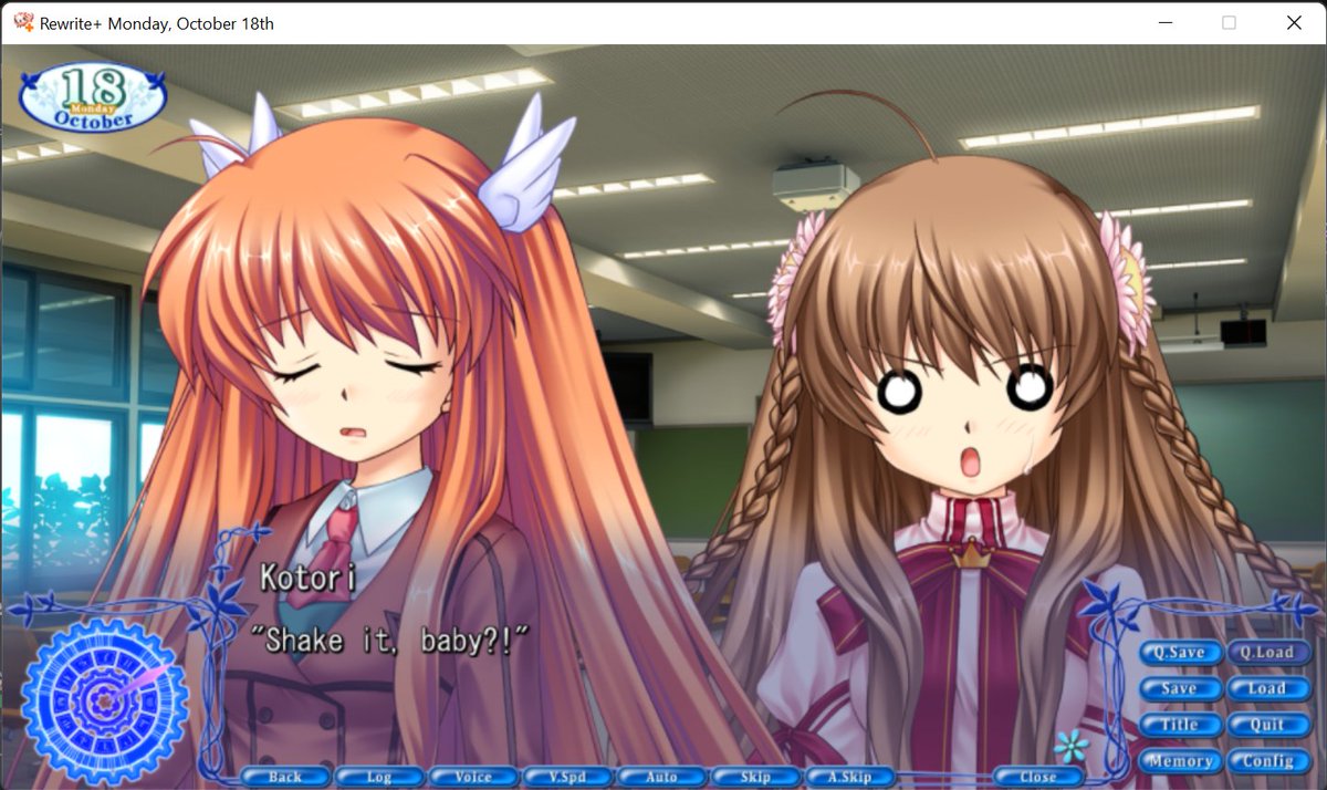 superange128's tweet photo. Normally I skip VNs to see the H scenes, but I had to skip see how THIS scene was translated and well...
#Rewrite #RewritePlus #KotoriKanbe #ShakeItNow #BabyNow https://t.co/mcx4MgDEAF