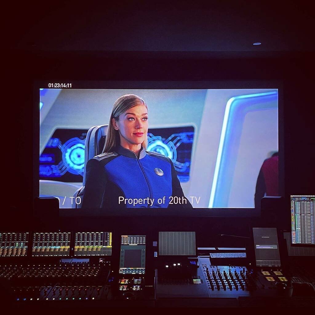 AdriannePalicki's tweet photo. Here’s your first look aboard Season 3 of #TheOrville! 3.10.22 on @Hulu 💫🚀 What are you most excited for this season?! 😍 https://t.co/2rFdsc2YTG
