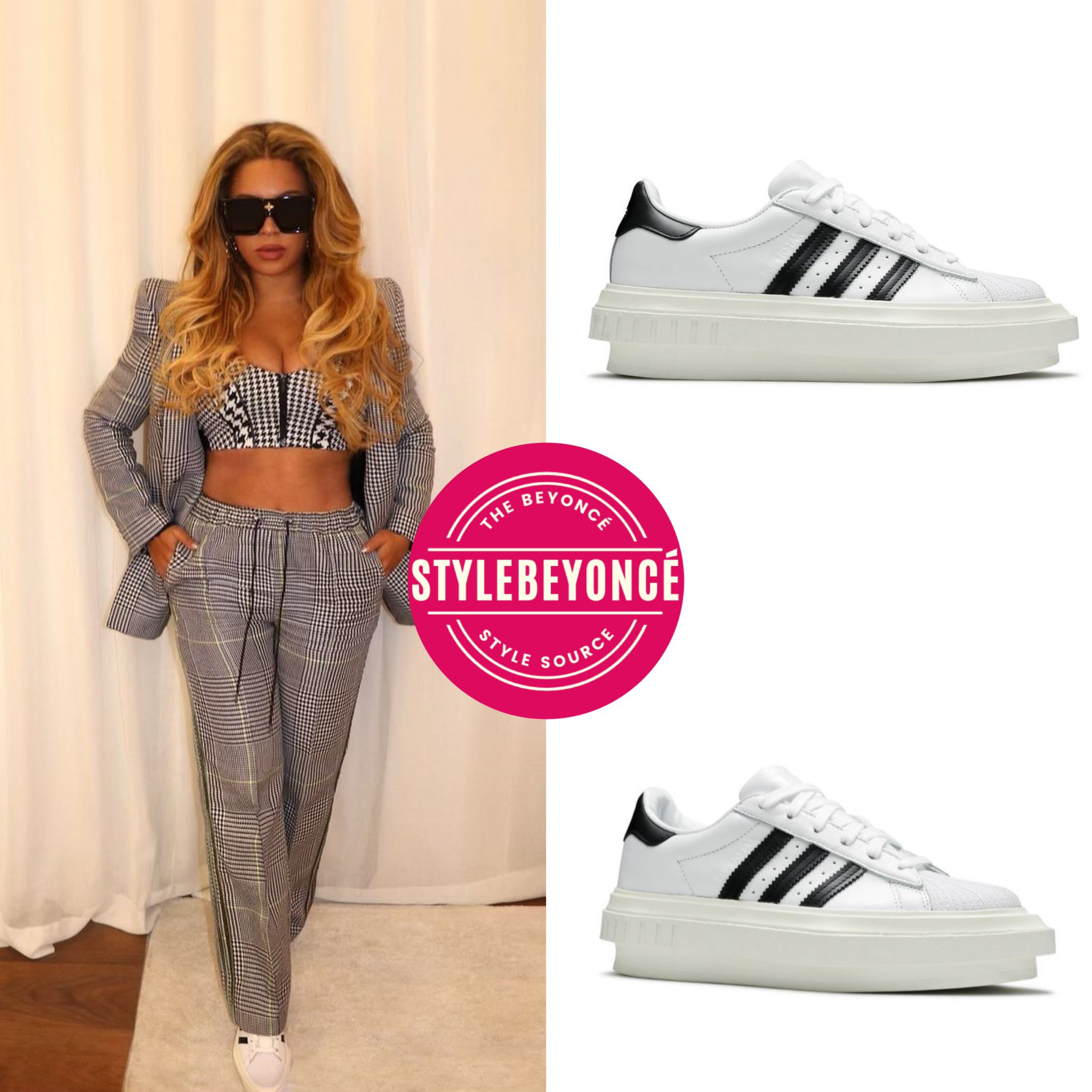 靴 Beyonce x Adidas Superstar Platform adidas Superstar Platform Beyonce Ivy Park White Black