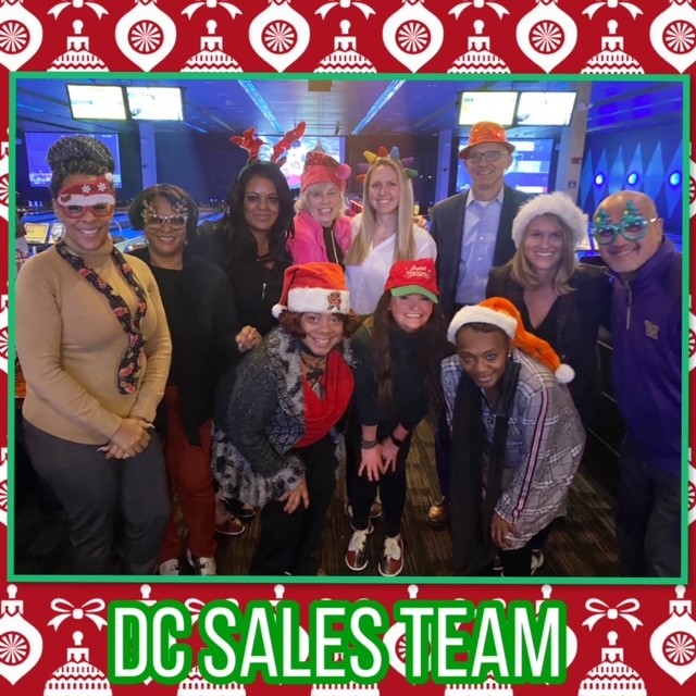 Our DC Sales Team is throwin’ strikes and livin’ on a spare right into the New Year! Celebrating the holidays in style at Dave &amp; Busters in Hanover, Maryland!