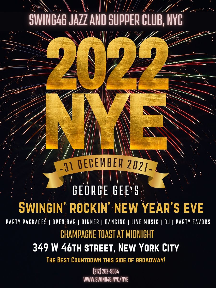 GeorgeGeeSwings's tweet photo. George Gee's Swingin' Rockin' NYE at @SWING46nyc - #RestaurantRow #TimesSquare #NYC #NewYorkCity #NYE #NewYearsEve #JazzClub #SwingDancing https://t.co/YNoQqCXX4p https://t.co/hYmcNFGI9b