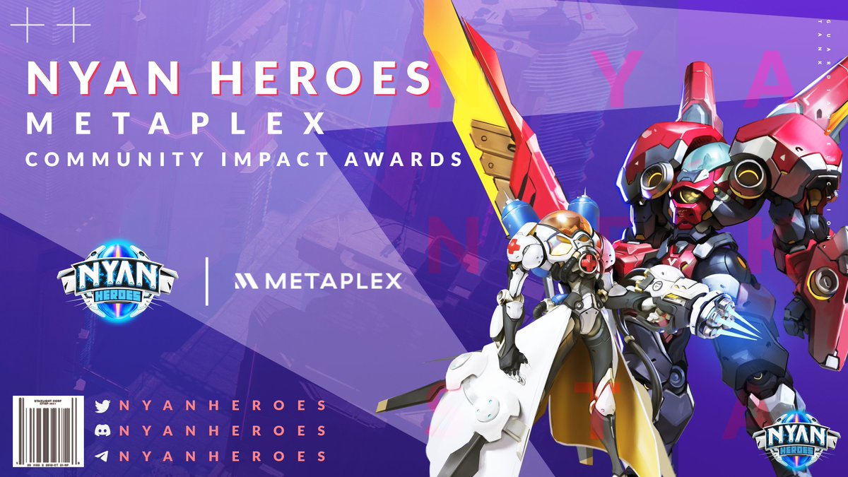 Nyan Heroes has been nominated for the <a href="/metaplex/">Metaplex 🦾</a>  Community Impact Awards for Gaming! 🎉

Grab your friends and vote here:
tinyurl.com/2zvmab56

Enter our giveaway for a Nyan🎁
1⃣ Follow <a href="/nyanheroes/">Nyan Heroes</a> 
2⃣ Like+RT
3⃣ Comment on why you voted for our game!

More Details in Discord