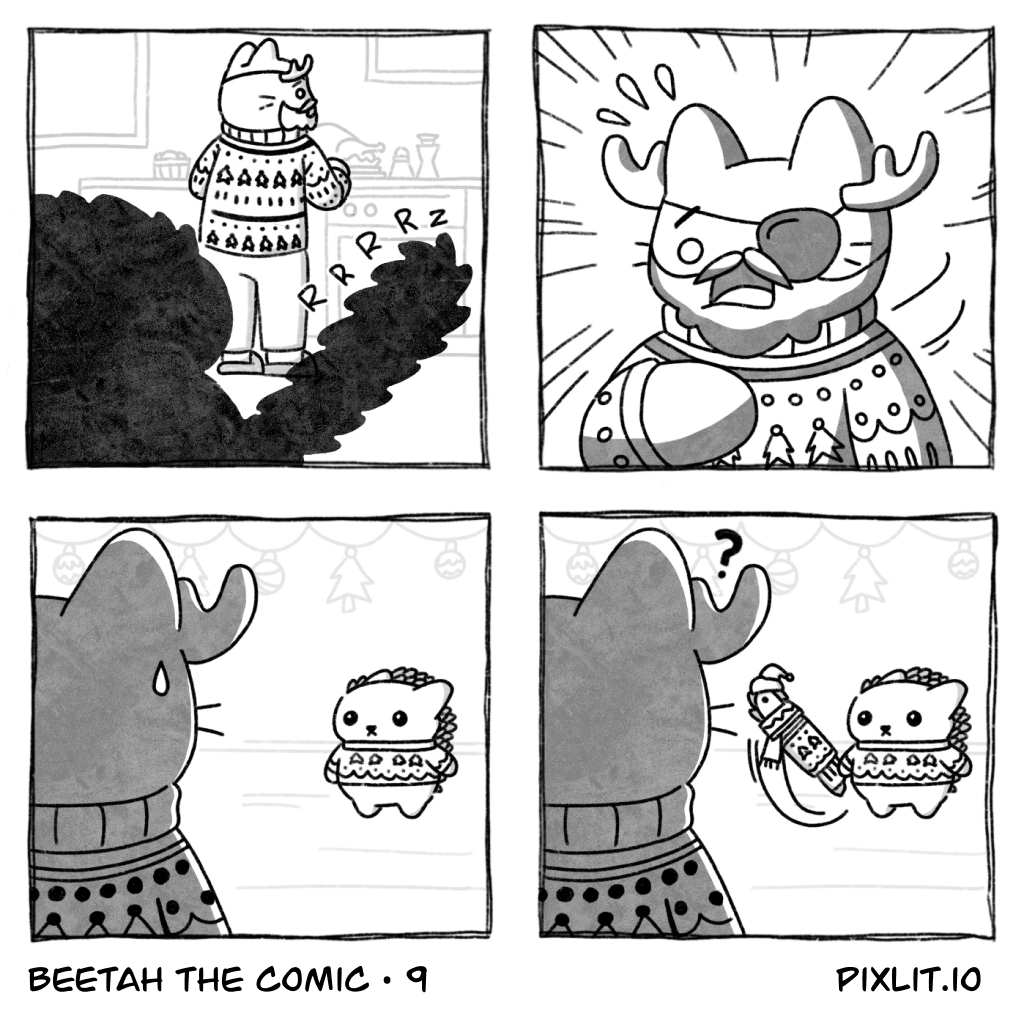 Pixlit's tweet photo. #BeetahTheComic Issue 9 + a thread 1/2 🧵

Chainy looks so warm 🔥⛓️🪚🔥

Featuring @coolcatsnft #3903, owned by @madrealm_iba 🙏

🦔Follow @PixlitEth to watch Beetah's adventure unfold!

#coolcatcreations https://t.co/Lo212cMosJ