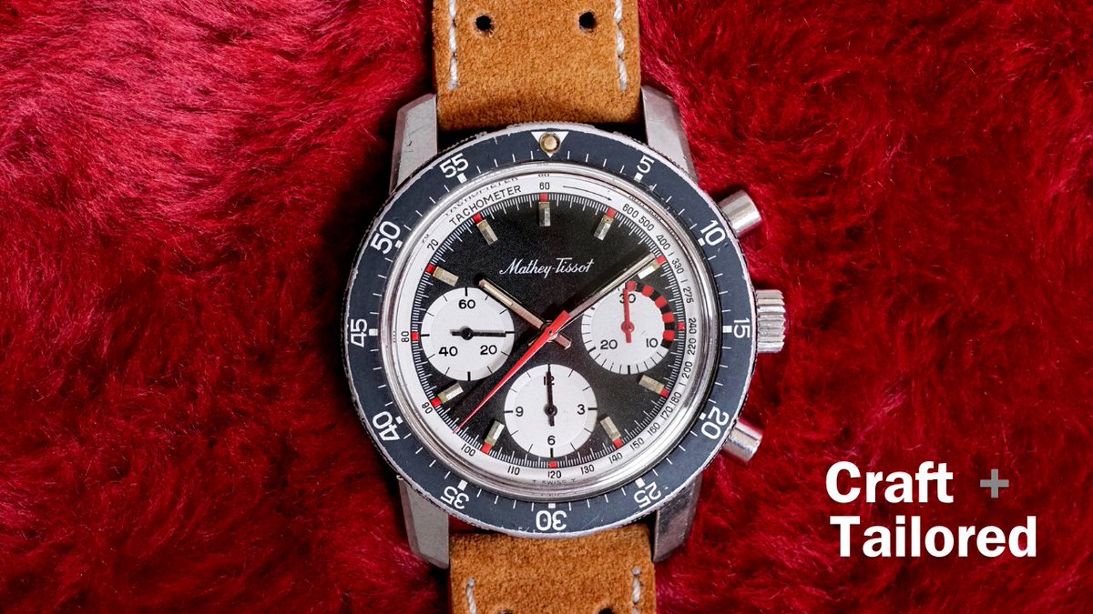 New WIOMW up!!! Cam is talking about a super cool and seldomly seen Mathey-Tissot Chrono!. Mathey-Tissot was founded in Les Ponts de Martel, Switzerland in the year 1886 youtube.com/watch?v=D9TTIJ…

#vintagewatches #craftandtailored #watches #exoticdial #whatisonmywrist #wiomw