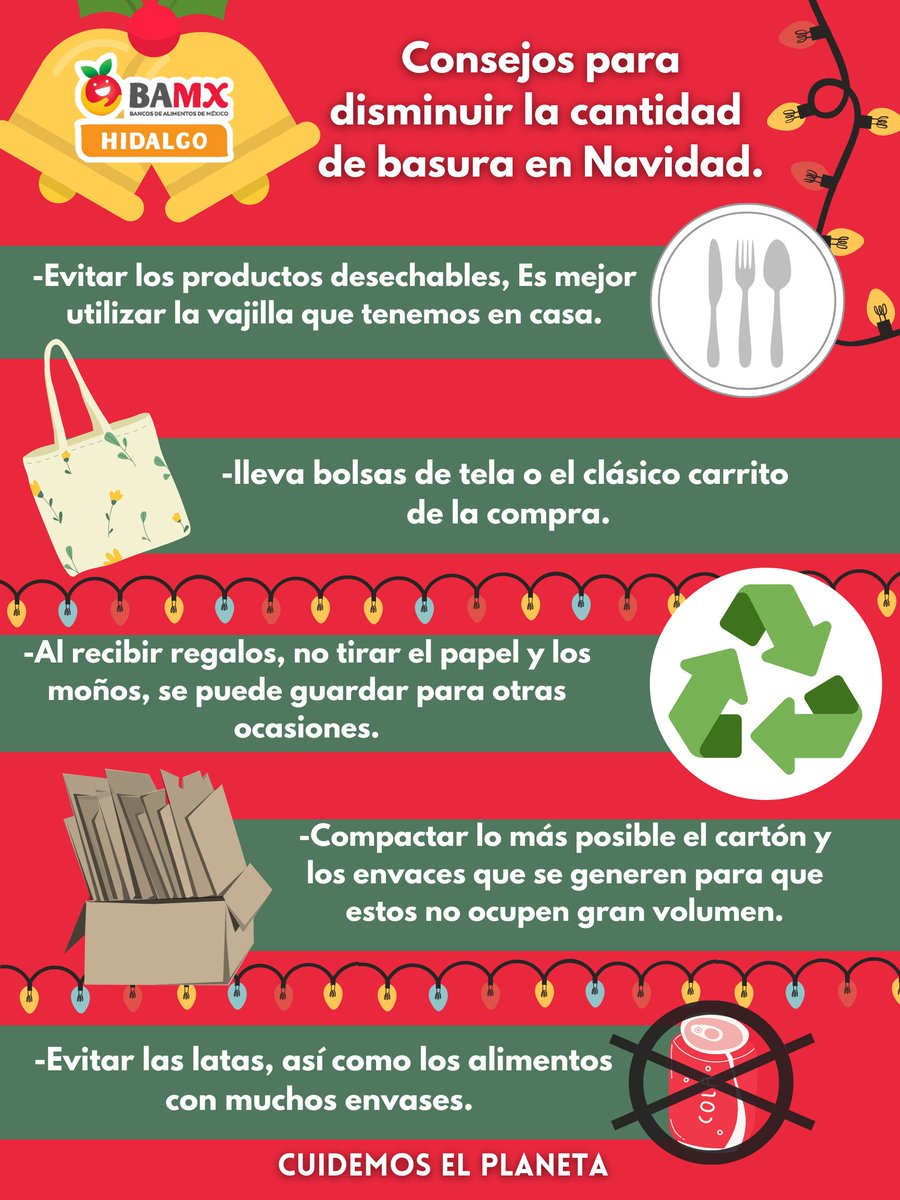 Ayudemos a disminuir la contaminación del medio ambiente, con acciones que aunque parezcan sencillas cuentan mucho en el cuidado de nuestro planeta.
#bamxhidalgo #TodossomosBAMX