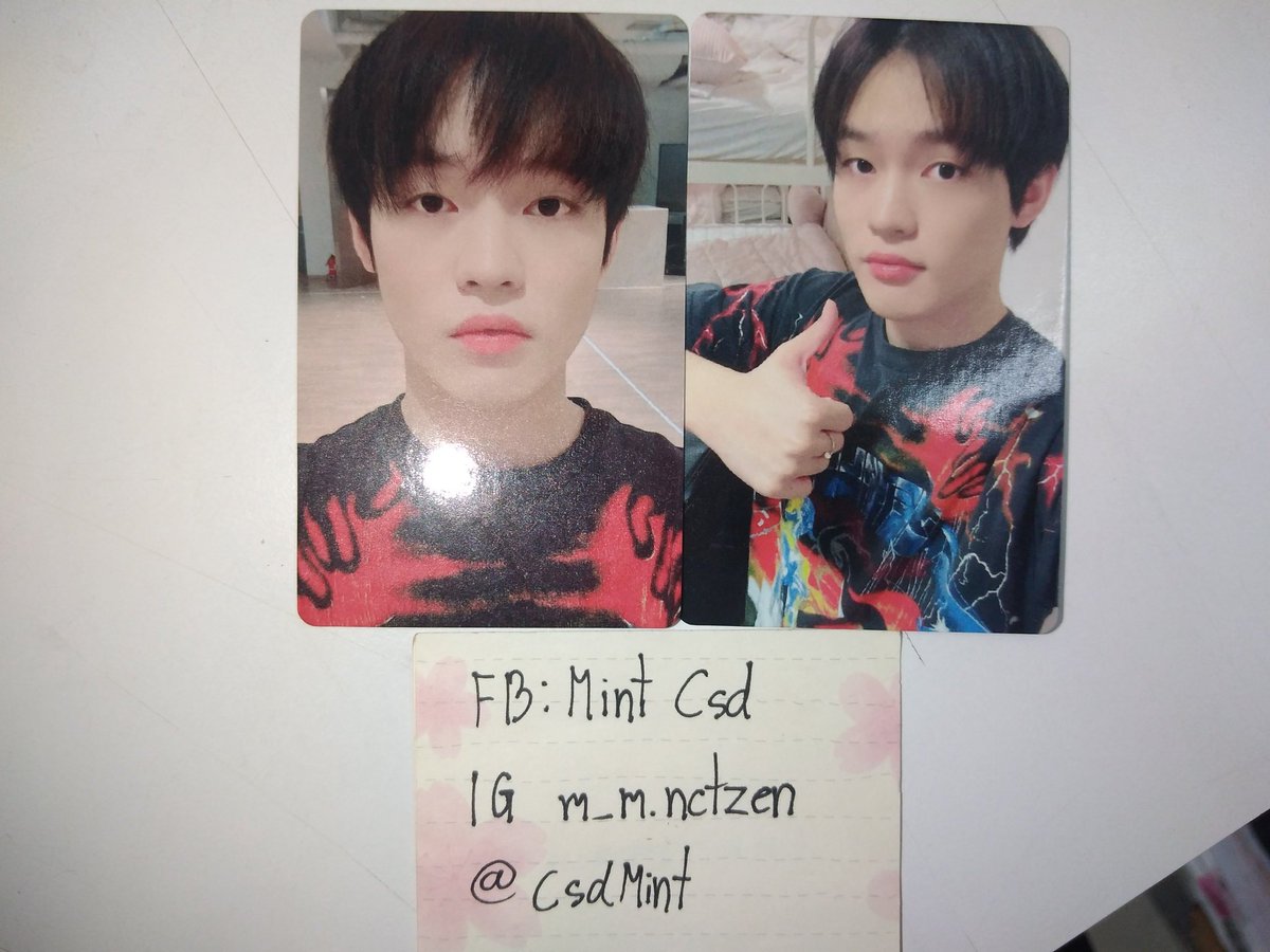 CsdMint's tweet photo. เฉินเล่อ​ วิทแฟน​ withfan​

-ขายคู่​ 150รวมส่ง

ส่งของได้วันจันทร์​น้าา
#ตลาดนัดnct #ตลาดนัดnctdream https://t.co/d1Bd6R1mai