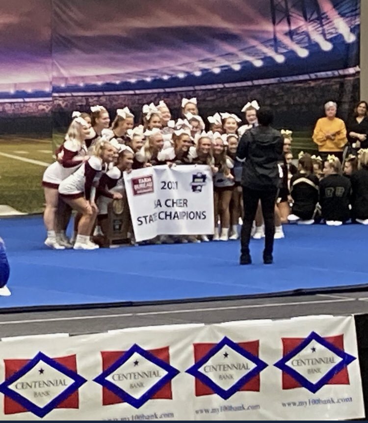 coachofpdc's tweet photo. Congrats ladies on winning the State Cheer Competition tonight! #Benton💪🏼 @bentonschools @CheerBenton https://t.co/PccN6Kj5J8