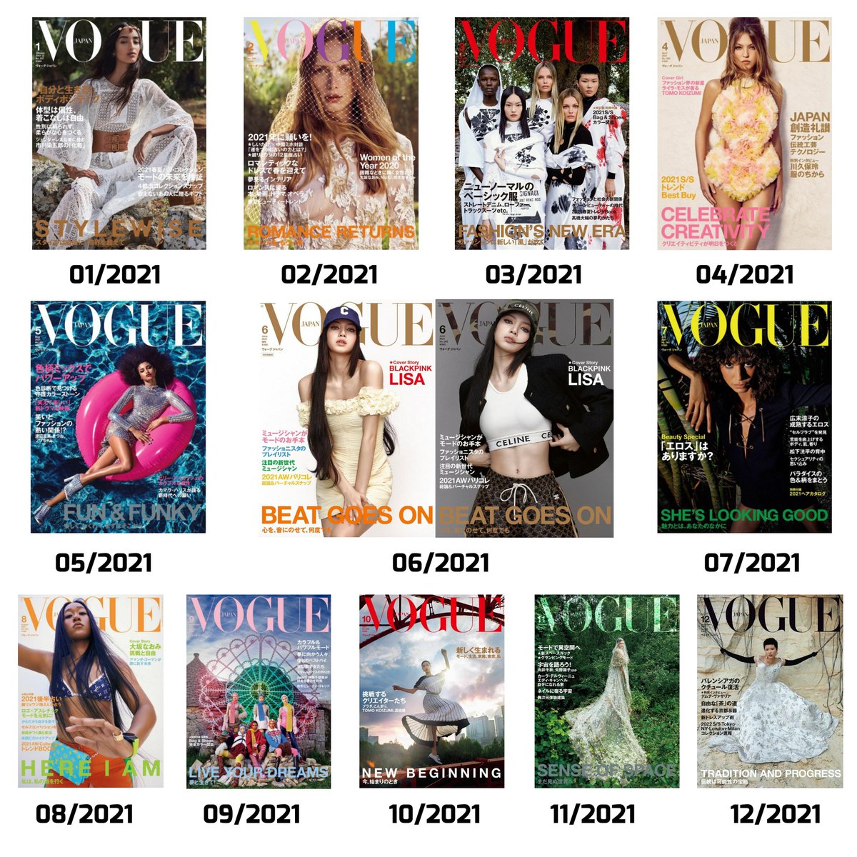 kimhanask's tweet photo. #LISA is the ONLY foreign celebrity (non-model) to be on the cover of VOGUE Japan in 2021 and also the ONLY person to have DOUBLE cover of VJ this year

To be on the cover of VJ is a huge deal! Not to mention that double cover is extremely rare for VJ as well.

#LisaxVogueJapan https://t.co/vuG3JwcdcV