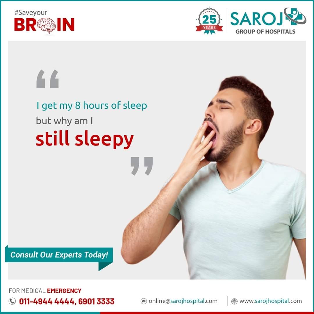 SarojHospital's tweet photo. Excessive sleepiness can have serious consequences. If left untreated, it can lead to obesity, hormonal dysfunction, high blood pressure, stroke or heart failure. Consult our Experts today!
#SarojGroupOfHospitals #Healthcare #SaveYourBrain #Neurology #Delhi https://t.co/txUf8cq8W3