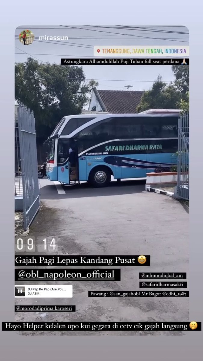 Untuk kress nya diisi Napoleon tujuan Karawang Barat, Cikarang, Bekasi, Kebayoran, Pondok Pinang, Ciputat Parung