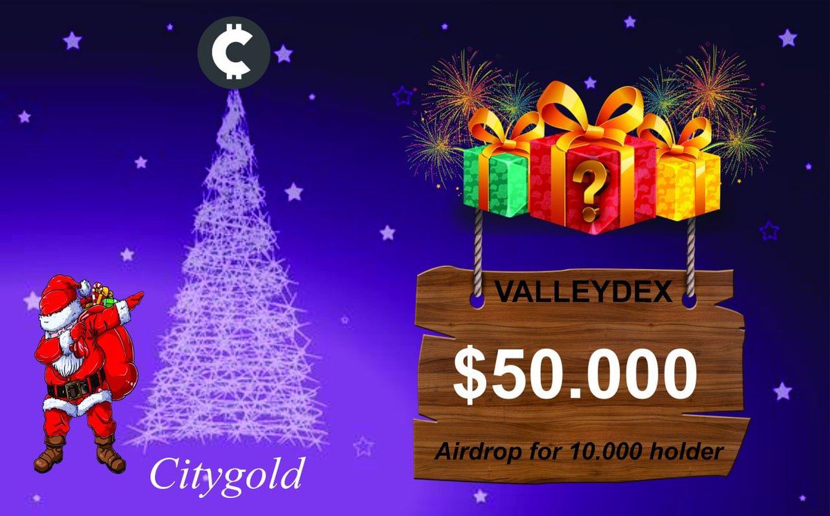 🔥 City Gold #Airdrop (Cgold)
⭐️⭐️⭐️⭐️
🎁 Total Prize: $50,000 USD + 50 NFT cards and 10 meta NFTshoes (250$)
💰 Reward: 10,000 Cgold
👥 Referral: 500 Cgold

🔗 Airdrop Link: t.me/CityGoldAirdro…

• Follow @VBG_Intl

🌐 About City Gold: Visit – valleyex.net