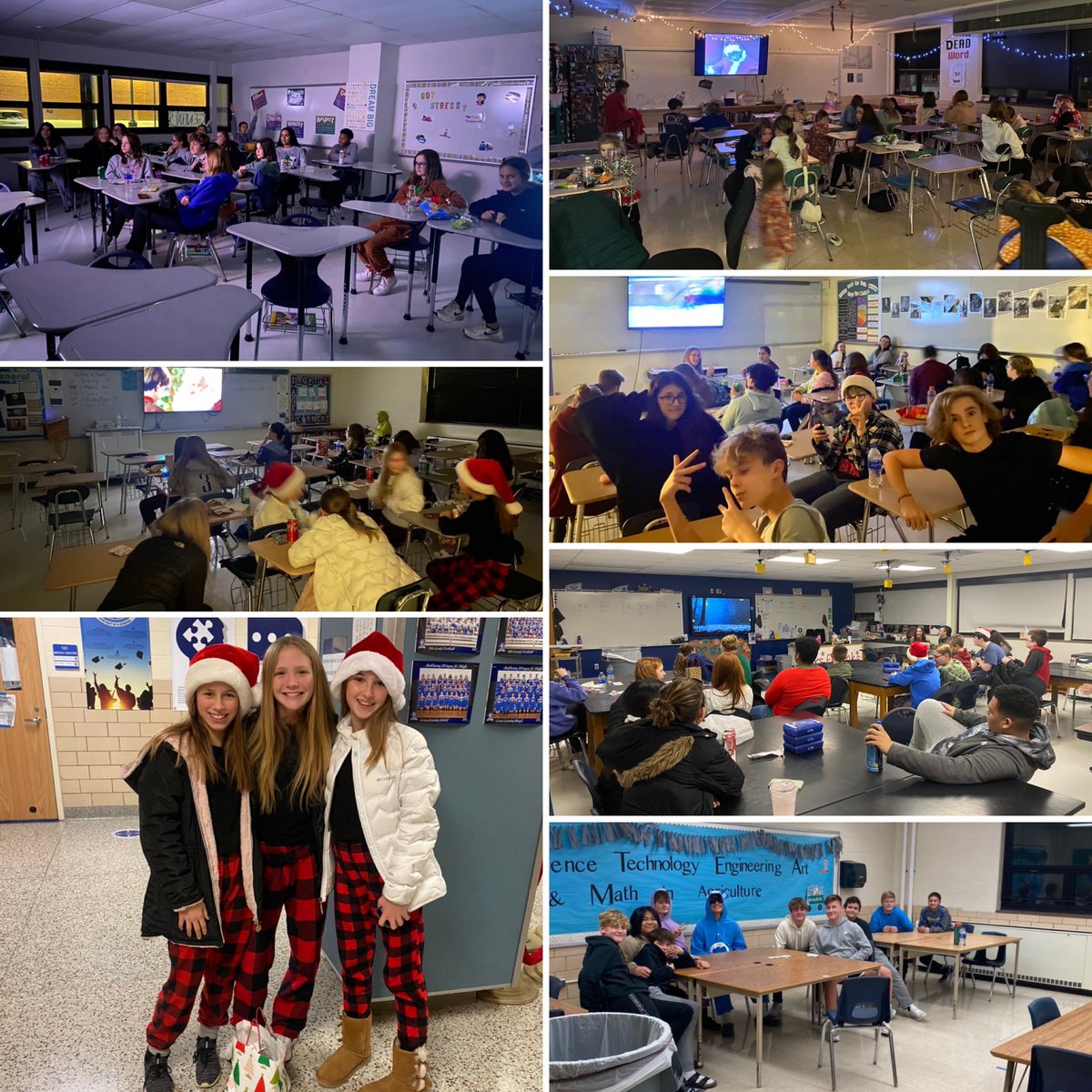 AWJHSC's tweet image. O What a Night! We held our first Holiday Movie Night at the JH. Incredibly thankful for our StuCo members and JH students &amp;amp; staff for helping make this a successful event! #HappyHolidays