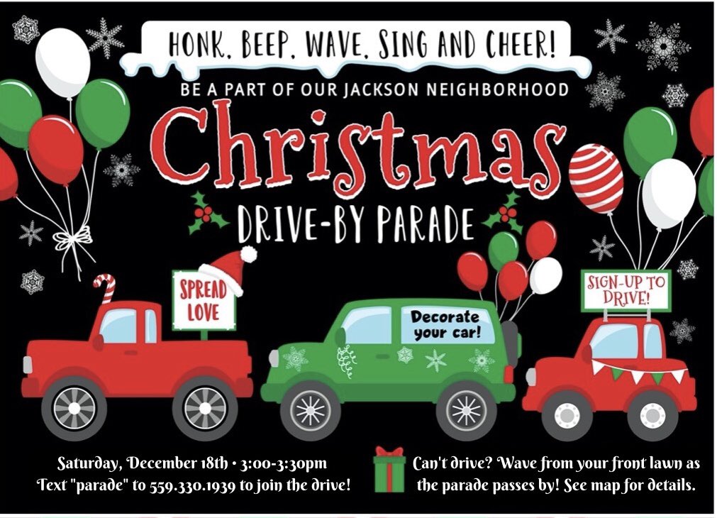 Don’t forget about our “Drive-By Parade” tomorrow!