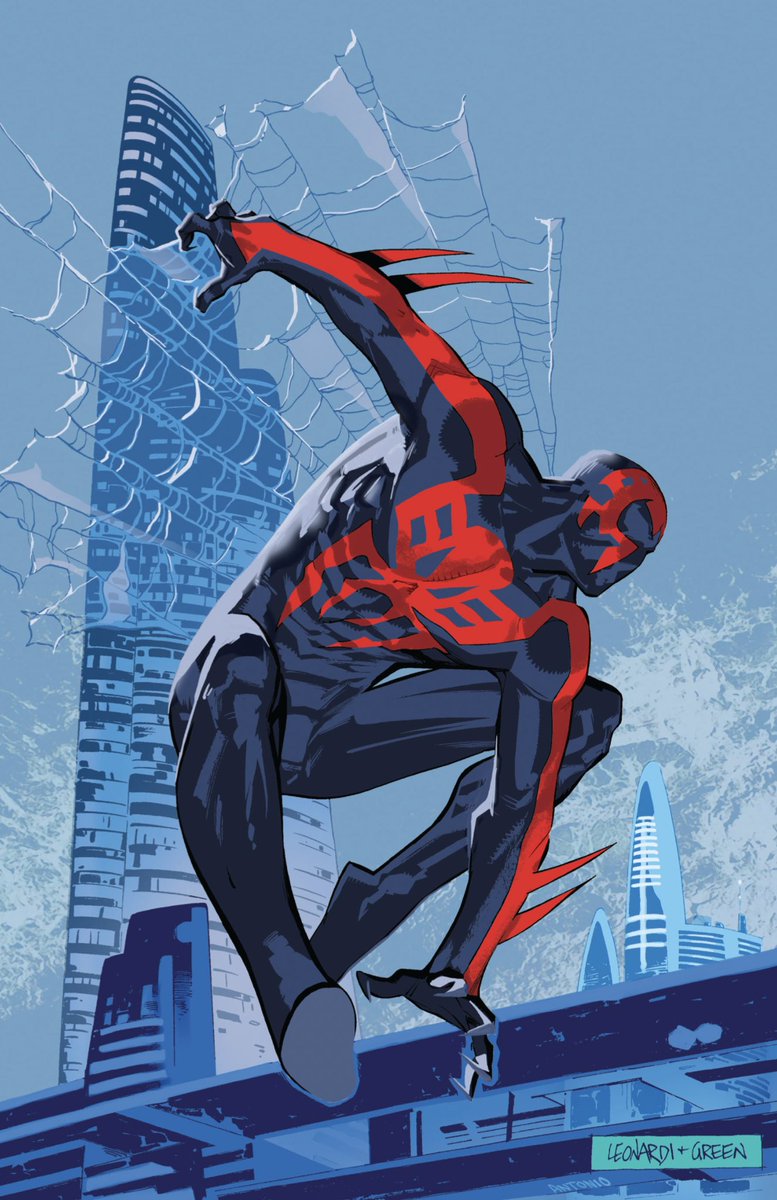 RT @CoolComicArt: Spider-Man 2099 by Rick Leonardi @rick_leonardi w/ Dan Green & Antonio Fabela https://t.co/FsAsIzrlNK