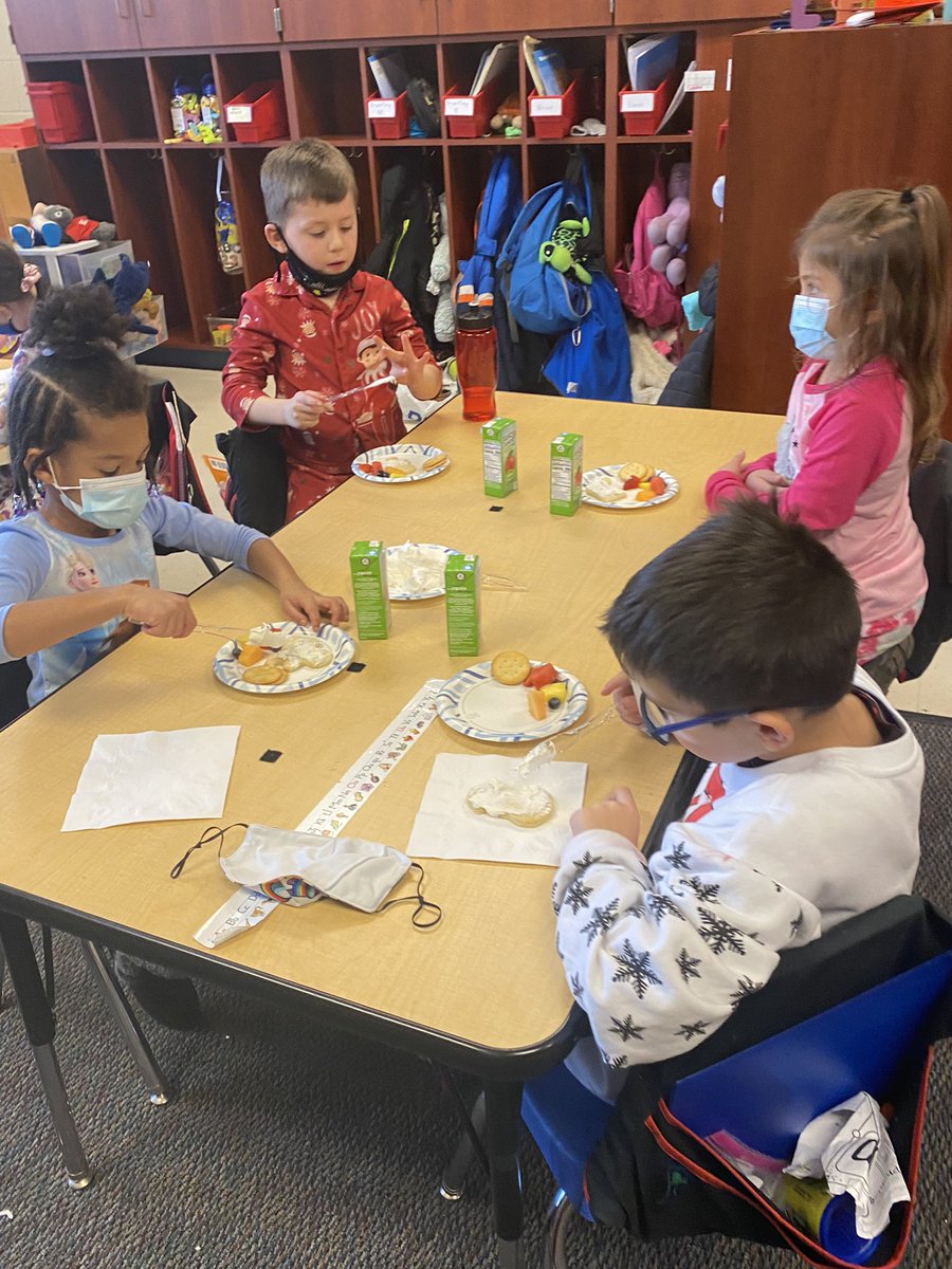 What a day! Snowman decorating contest, Polar Express with our pjs, stuffed animals &amp; hot cocoa, baking cookies from scratch (and decorating them, of course) and opening gifts together. We had so much fun!! I am going to sleep well tonight 😅 <a href="/MGarbigBGCS/">Melanie Garbig</a> <a href="/BGSchools/">BG Schools</a>