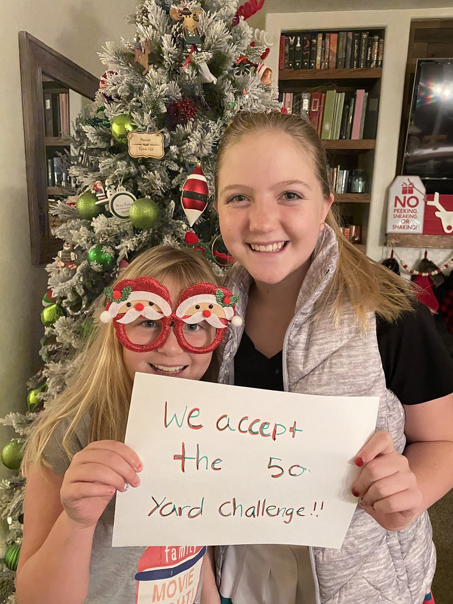 Family , Please help me welcome Brynlee  &amp; Gracie from Santaquin , UT to the family . They have stepped up and accepted our 50 yard challenge . They will be doing, Snow shoveling &amp; picking up trash  for the challenge.  Thank you for wanting to make a difference in your community
