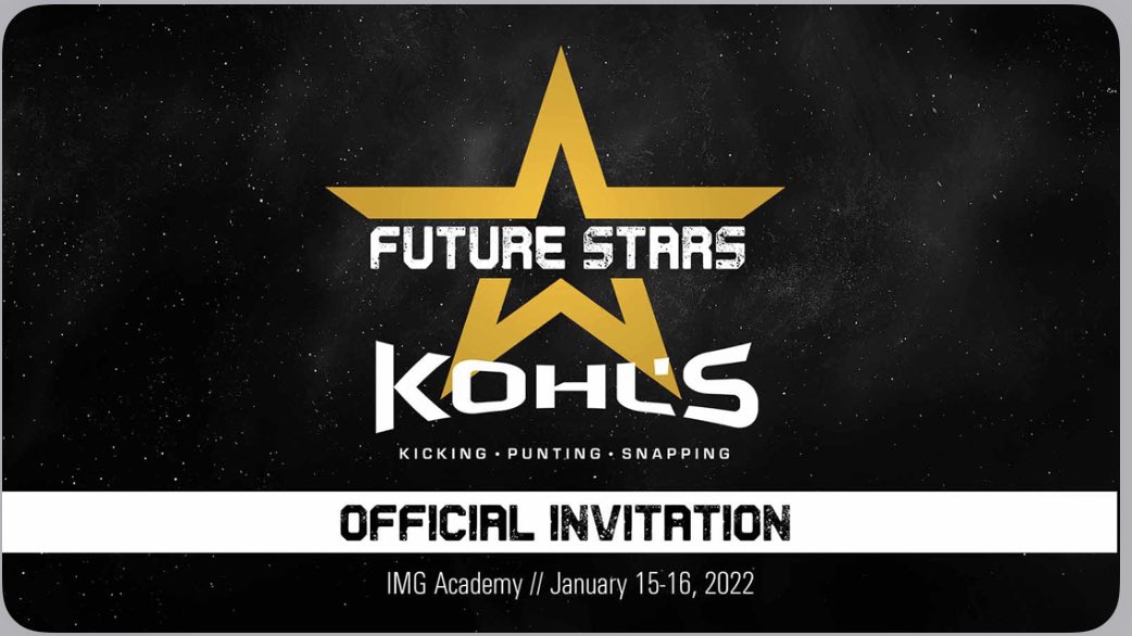lukegreenwaldd's tweet photo. Had a great time competing at the @KohlsKicking Winter Showcase in Dallas last weekend. Blessed to receive an invite to the Future Stars camp in Florida! 
@cgarr_62 @TWCPFootball @Coach_Radke https://t.co/uWdIgz0NO7