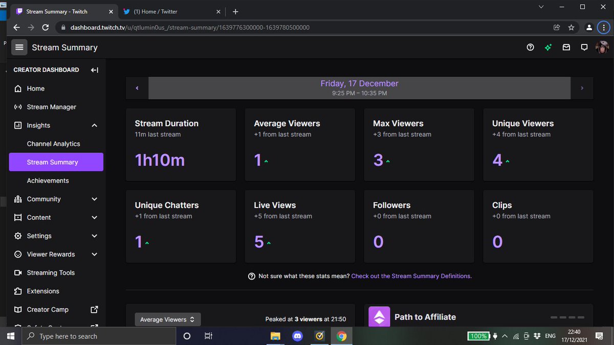 Lumin0usss's tweet photo. It's not much but it's a start. thanks to the guy who stayed for the whole thing and thanks @JustPointy for checking in I am hoping to stream more in the future and reach my goal of affiliate. https://t.co/RZBTy04Dx4