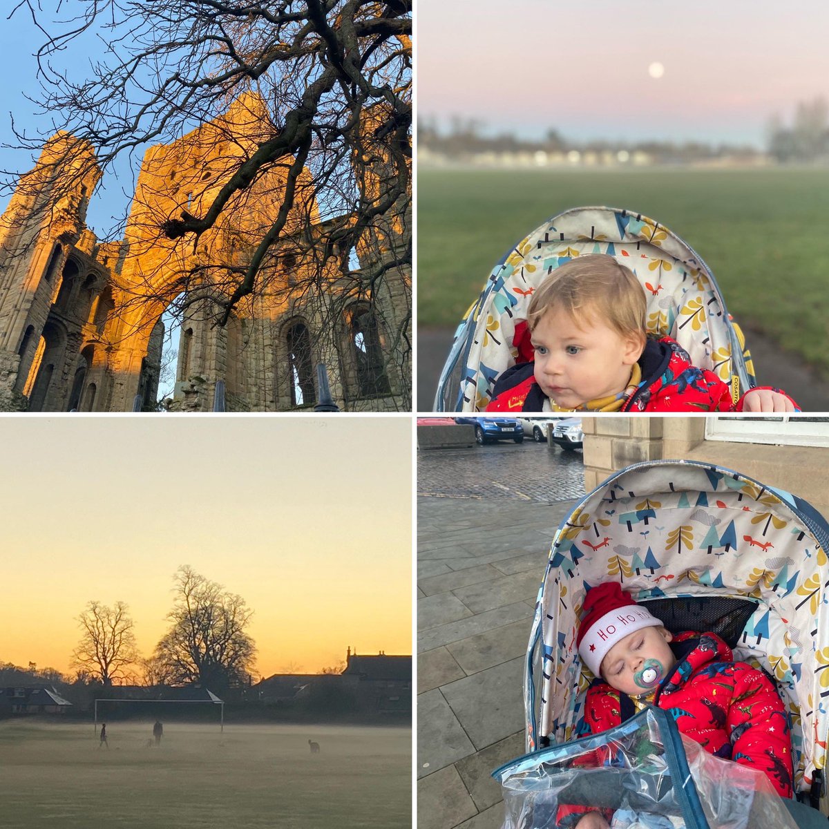 A rare afternoon walk with just my youngest as the sun set and the moon shone and the fog settled, Kelso was looking beautiful!