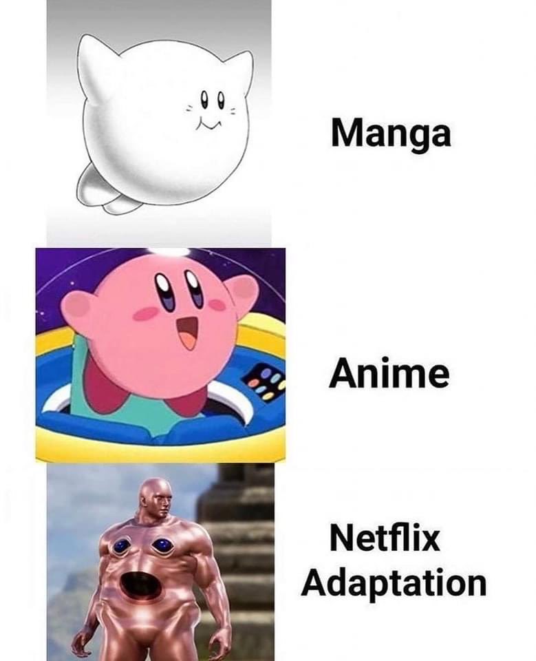 WhoWouldWin13's tweet photo. Who’s next? 🥴📺📚

#netflix #stopnetflix #anime #weeb #liveaction #nintendo #manga #classic #cartoon https://t.co/xkL0vZyVeA
