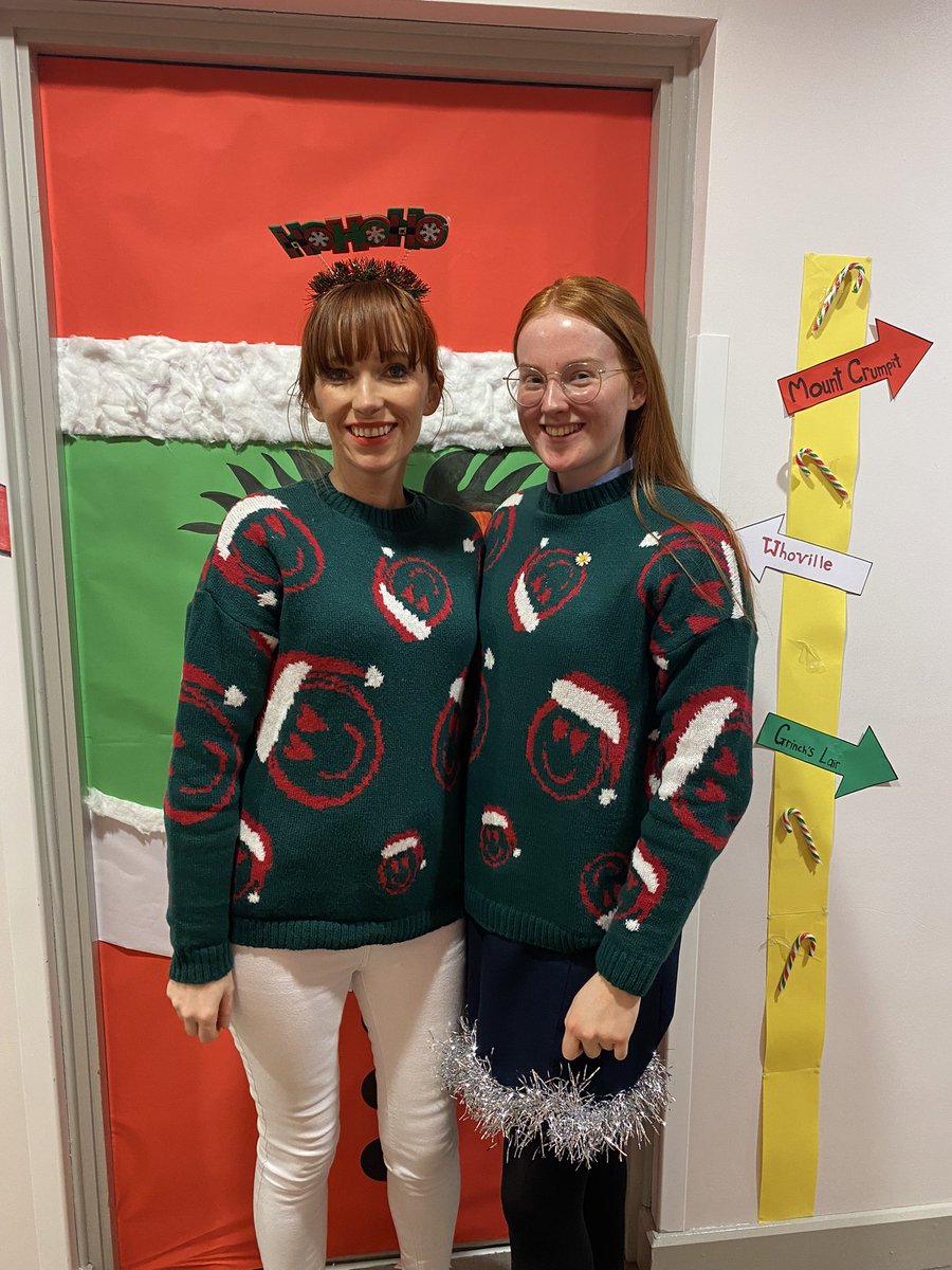 Could only be us <a href="/StMarysDMusic/">StMarysDerryMusic</a> 😂 (unintentionally matching <a href="/SaintMarysDerry/">St Mary's College</a> Christmas jumper day)!