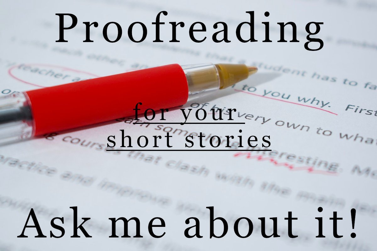TheranicWriting's tweet photo. I will proofread your short story on Fiverr! 👍

Struggle to keep things straight? Get a proofreader!

Check me out on: https://t.co/zhUQdWXdEx
#proofreader #fiverrgig #fiverrseller #fiverrgigs #WritingCommunity #business #businessowner https://t.co/ahF5pskI6J