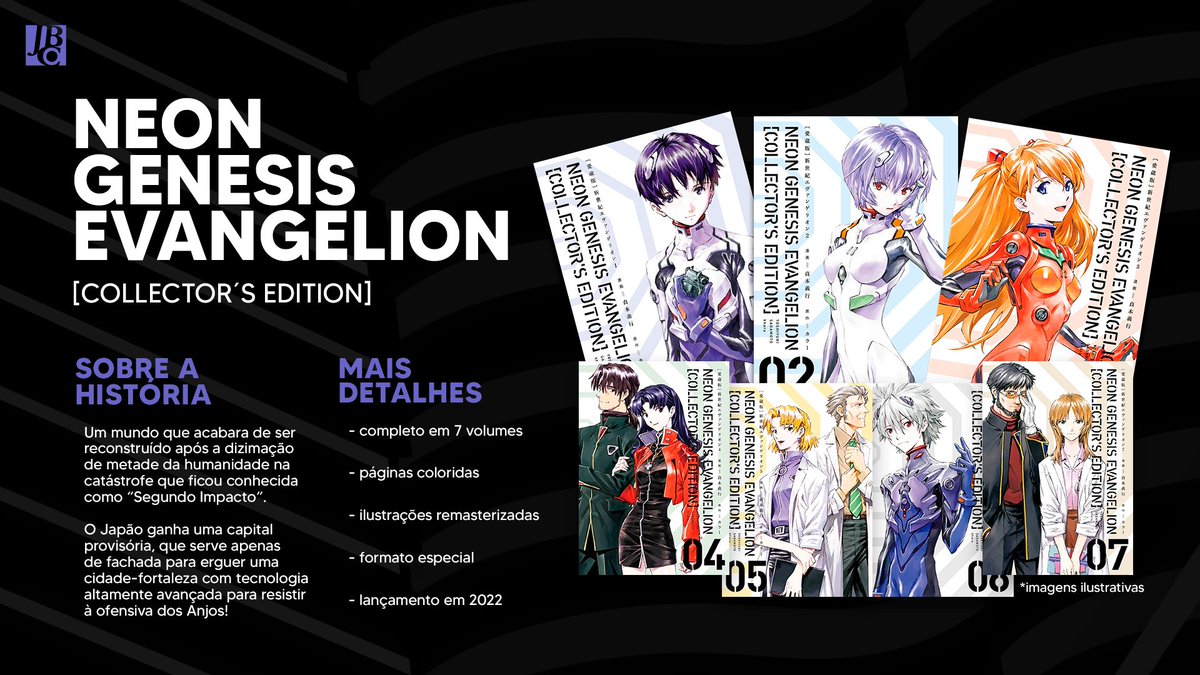 Os anjos estão atacando!!! Somente Shinji, Asuka e Rei podem impedir que o Terceiro Impacto ocorra.

A Collector´s Edition de #NeonGenesisEvangelion chega em 2022 pela JBC, mais detalhe serão revelados em breve!